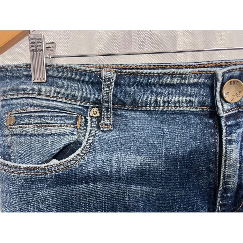 Kut from the Kloth Womens‎ 12P Medium Wash Skinny Jeans KP164PH3SSF Petite Blue